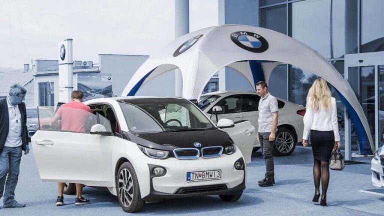 Bmw square tält
